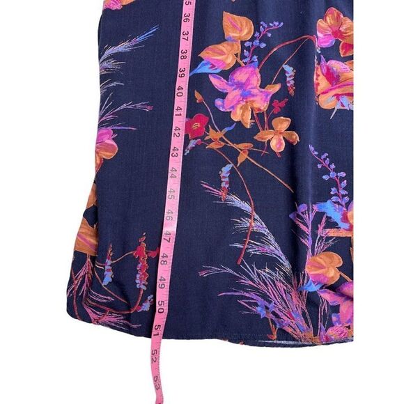 A NEW DAY AND Blue Floral Mock Neck‎ Smocked Maxi Dress Sz XS - Picture 8 of 8